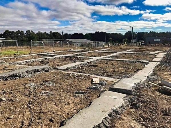 Warehouse footing by Pro Concreting
